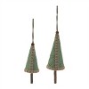 Woven Bamboo Pine Tree Ornament (Set of 4) - 3 of 4