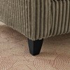 Kumasinova Retro Tufted Corduroy Single Sofa Chair – Ergonomic Back Support, Plush Cushions, Easy Assembly, Accent Armchair for Living Room - 3 of 4