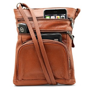 Steeltime Leather Bag with Crossbody Strap , Containing  accessible pocket - 1 of 1