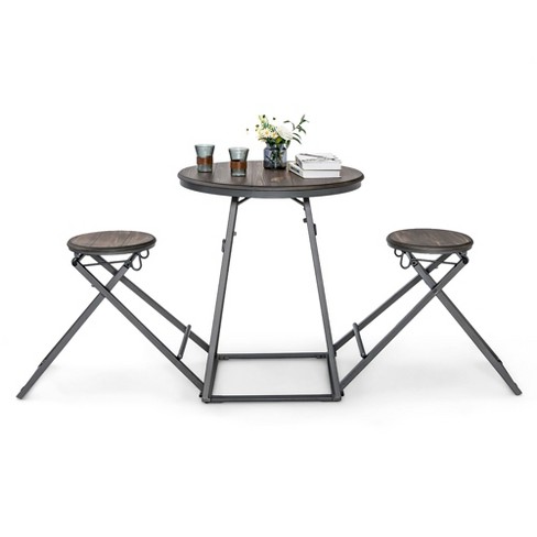 Foldable table with stools new arrivals