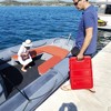 Portable Boat Fuel Gas Tank,  HDPE Outboard Marine Fuel Tank with 10Ft Transfer Hose & Gauge for Outboard Engine, Yacht, Fishing Boat - 3 of 4