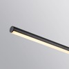 LLHZSY 47" Black Warm Kitchen Island Pendant Lighting Integrated LED Linear Chandelier Light Fixture - 4 of 4