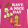 Girls' - Garfield - Have A Nice Day Fitted Short Sleeve Graphic T-Shirt - 2 of 4