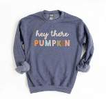 Simply Sage Market Women's Graphic Sweatshirt Hey There Pumpkin Colorful