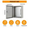 COZONY NEMA 4X Electrical Junction Box, IP66 Weatherproof Steel Enclosure, Outdoor/Indoor, Hinged, Lockable, w/ Mounting Plate, UL Listed - 3 of 4
