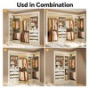 Aheaplus Closet Organizer System with 6 Hanging Rods and Drawers, Freestanding Closet System with Shelves - 3 of 4