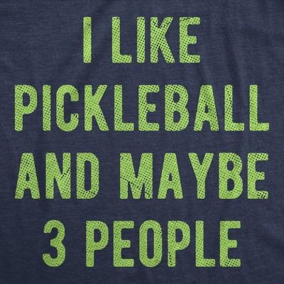 Мужские футболки Crazy Dog T-Shirts, Inc. Mens Funny T Shirts I Like Pickleball And Maybe 3 People Sarcastic Graphic Novelty Tee For Men - Crazy Dog Men's T Shirt for Introverts Navy XL — фото 2