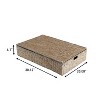 happimess Holden 30" Classic Costal Hand-Woven Hyacinth Wicker Under Bed Storage Basket with Lid - 3 of 4
