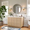 Matte Round Rectangle Bathroom Vanity Mirror, Over-Sink Wall Mirror with HD Tempered Glass and Rust-Resistant Aluminum Frame - 3 of 4