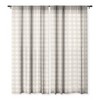 Alisa Galitsyna Gingham Cloth Beige Checks 64" x 50" Single Panel Sheer Window Curtain - Society6 - 3 of 4
