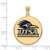 Black Bow Jewelry 14k Yellow Gold Plated Sterling Silver Texas at San Antonio Roadrunners NCAA Extra Large Pendant - 2 of 3