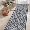 Outdoor Runner Rug Modern  Waterproof Patio Rug Woven Stain Resistant Easy to Clean Outdoor Carpet Runner for Backyard, Patio,  Bedroom. - 2 of 4