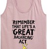 Women's - Dr. Seuss - Life Great Balancing Act Graphic Racerback Tank - 2 of 4