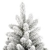 vidaXL Artificial Hinged Christmas Tree Green and white PVC, metal - 4 of 4