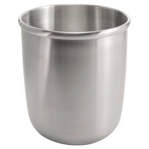 Nogu Stainless Steel 9" Wastebasket Brushed - IDESIGN : Target