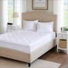 Diamond Pattern Solid Color Hypoallergenic Mattress Pad, Fit up to 18" Mattress Deep Pocket 3M Scotchgard Moisture Mattress Topper - 2 of 4