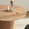VYNXARIA 47.24 inch MDF Dining Table for Dining Room Round Dinner Tables Mid-Century Modern Table OAK - 2 of 4