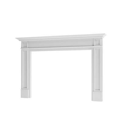 Lenwood White Painted Traditional Wood Fireplace Mantel Surround Kit