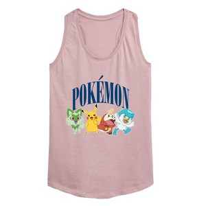 Women's - Pokémon - Scarlet & Violet Collegiate Graphic Racerback Tank - 1 of 4