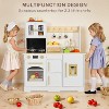 Kinder King Wooden Kids Play Kitchen, Toy Kitchen Playset for Toddler, Realistic Kitchen Sets w/Lights & Sounds, Gift for Boys Girls Age 3+ - 3 of 4