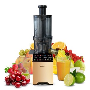 WHALL® Cold Press Juicer Machine with Touchscreen, Slow Masticating Machines with 3" Extra Large Feed Chute, Reverse Function, Soft & Hard Models - 1 of 4