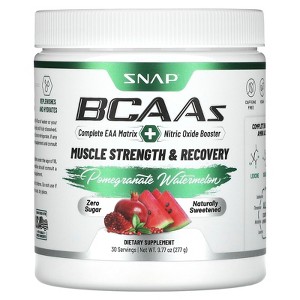 Snap Supplements BCAAs, Pomegranate Watermelon, 9.77 oz (277 g) - 1 of 2