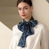 Anna-Kaci Silky Rectangular Neck Scarf with Abstract Print Border Design - 3 of 3