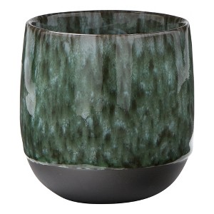 tagltd Hot/Cold Stoneware Stmless Mug - 16oz Ceramic Drinkware, Dishwasher Safe, Green, Perfect for Christmas, 3.5"h x 3.3"l x 3.3"w - 1 of 3