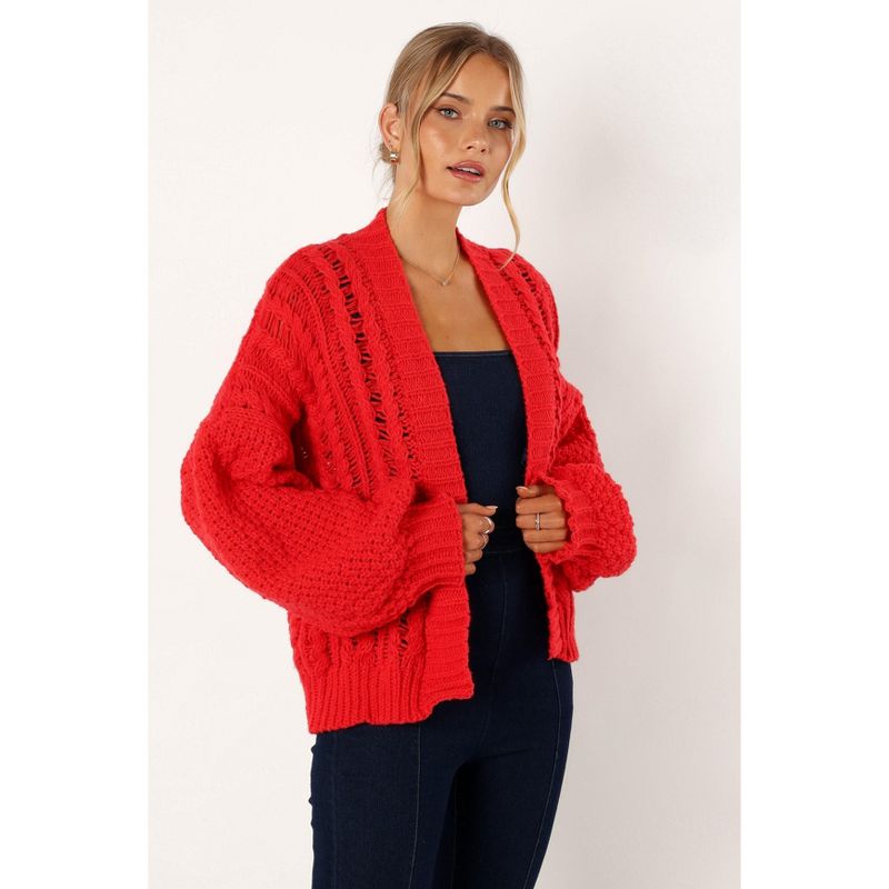 Petal and Pup Womens Hailey Oversized Sleeve Cardigan, 4 of 7