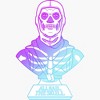 Women's Fortnite Skull Trooper All Hail Glow T-Shirt - image 2 of 4