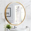 Dovelina Round Aluminum Framed Bathroom Vanity Mirror Hanging Mirror（Set of 2) - image 2 of 4