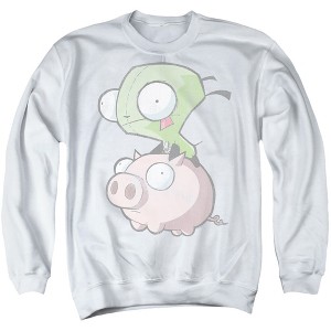 Invader Zim Gir And Pig Adult Crewneck Sweatshirt - 1 of 4