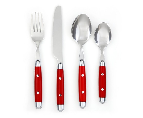 Cambridge&#174; Jubilee 16pc Silverware Set Red