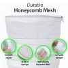 Garnen Shoe Washing Bag, Reusable Sneaker Shoe Laundry Bags for Washer Dryer Machine, Durable Mesh Washing Bag for Running Shoes, Socks, Bras, White - 3 of 4