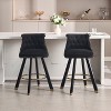 NicBex Luxury Accent Chair Barstools Set of 2 Living Room Chair with Upholstered Counter Height for Kitchen Island, Dining Room - 2 of 4