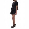 Women's Paper Bag Belt Detail Short - MOON RIVER - 4 of 4