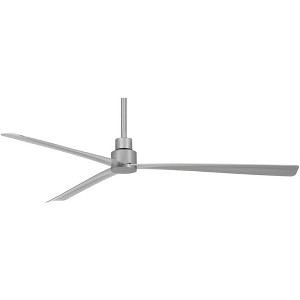 65" Minka Aire Simple Silver Outdoor Ceiling Fan with Remote Control - 1 of 4