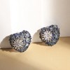SOHI Women's Flora Heart Stud Earrings - 2 of 4