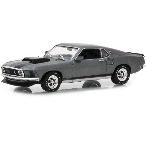 1969 Ford Mustang BOSS 429 Gray with Black Stripes 