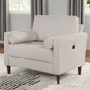 NicBex Couches for Living Room 1pc Modern Sofa Chair Armchair Only Leatherette Upholstered Sofa with Pillows, Off-White - 2 of 4