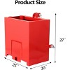 Coucheta 3 Point Ballast Box, 800LB Capacity w/ 2" Quick Hitch Receiver, 5 cu.ft Heavy Duty Tractor Weight Box w/Sliding Door, 3mm Steel - 2 of 4