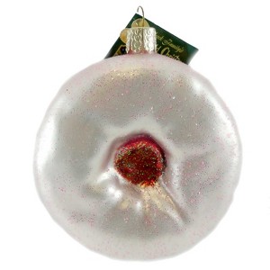 Old World Christmas 3.75 In Frosted Doughnut Ornament Cake Pastry Sweets - 1 of 2