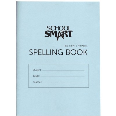 School Smart Spelling Blank Book, 5-1/2 x 8-1/2 Inches, 48 Pages, pk of 24