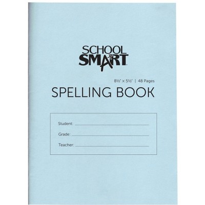 School Smart Spelling Blank Book, 5-1/2 x 8-1/2 Inches, 48 Pages, pk of 24