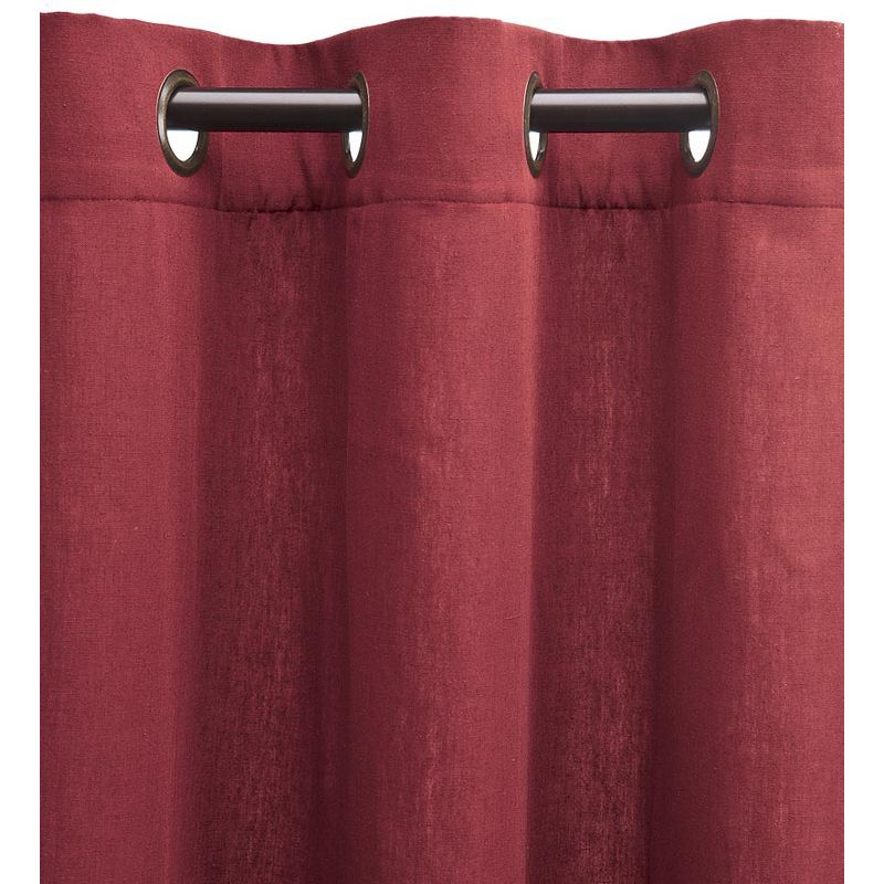 Homespun Grommet-Top Insulated Curtain, 96"L, 1 of 3