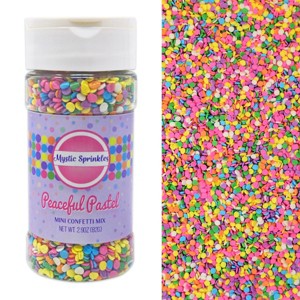 Mystic Sprinkles Peaceful Pastel Mini Confetti Mix 2.9oz Bottle - 1 of 4