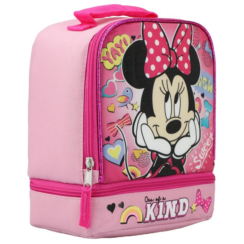 Minnie Mouse Dual Compartment Kids Lunch Bag, 3 of 5
