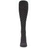 Memoi Gender Neutral Swiss Dot Cotton Blend 15-20mmHg Graduated Compression Socks - 2 of 4