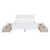 NicBex Twin/Full/Queen Size Platform Bed Frame with 4 Drawers,Wood Platform Bed with Headboard and Footboard,Solid Wood Slats Support,Easy Assembly - 3 of 4