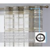HLC.ME Broadway Stripe Decorative Semi Sheer Light Filtering Grommet Window Treatment Curtain Panels - Set of 2 - 2 of 4